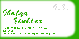 ibolya vinkler business card